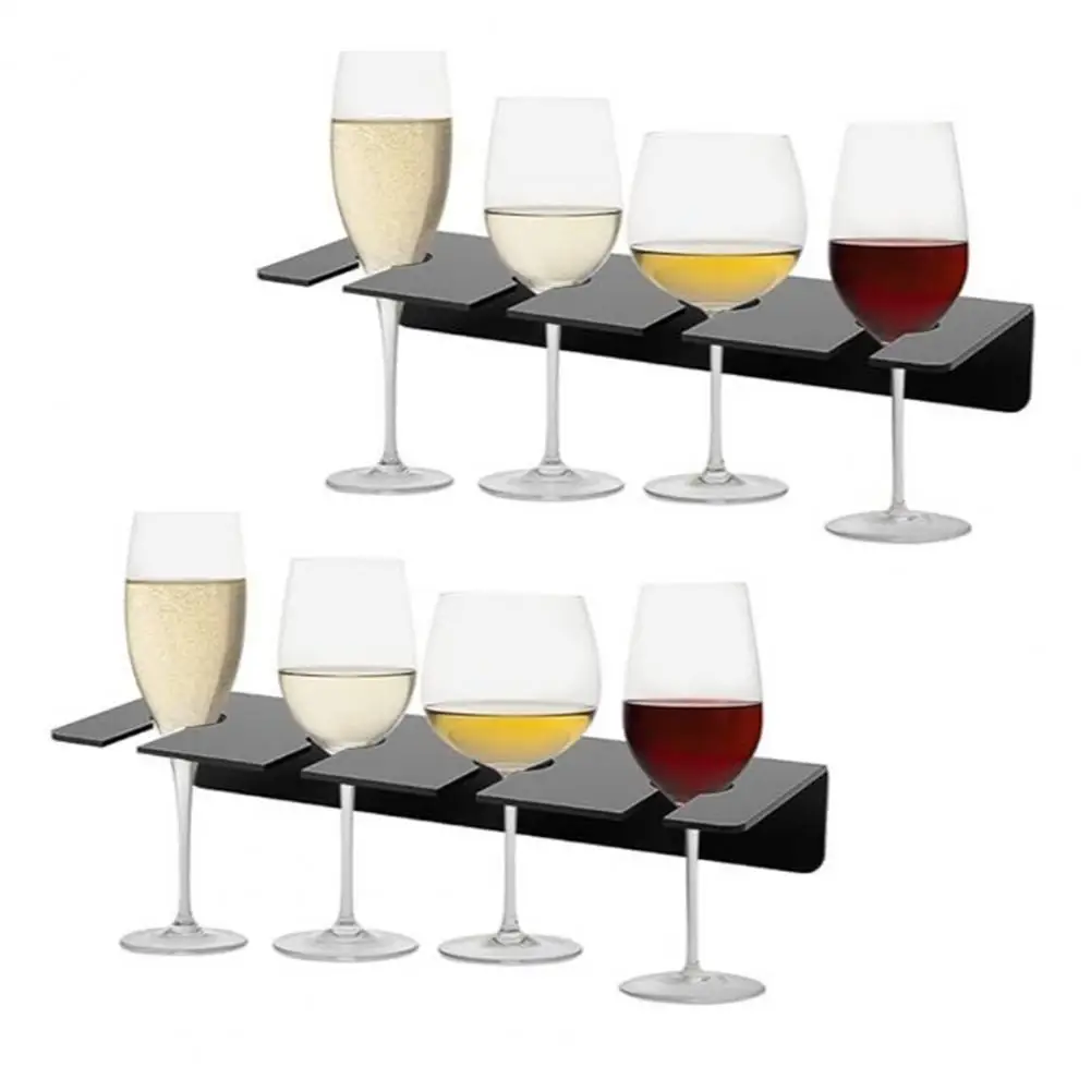 Champagne Wall Shelf Acrylic Wine Glass Holders for Home Bar Organization Wall Mounted under Cabinet for Kitchen for Home 6