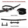 Anime Cosplay Wood Swords 60CM/23.6 Inch Zoro Katana Sword Wooden Kitetsu Yama Enma Japanese Samurai Sword Catana Origin 6