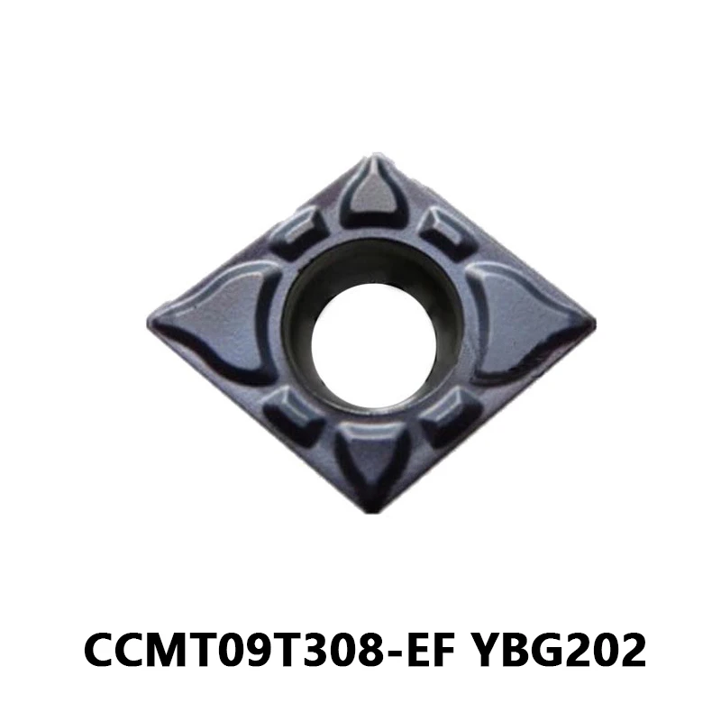 

Оригинальные твердосплавные вставки CCMT09T308-EF YBG202 для стали и нержавеющей токарный станок резак инструмент CCMT 09T308 EF металлический токарный станок