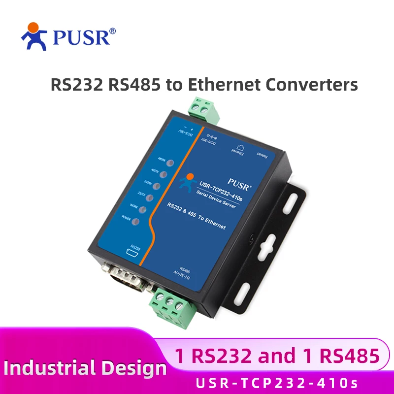 thumbnail image 2 of USR-TCP232-410s RS232 / RS485 Serial To Ethernet Adapter/IP... 2 of 11