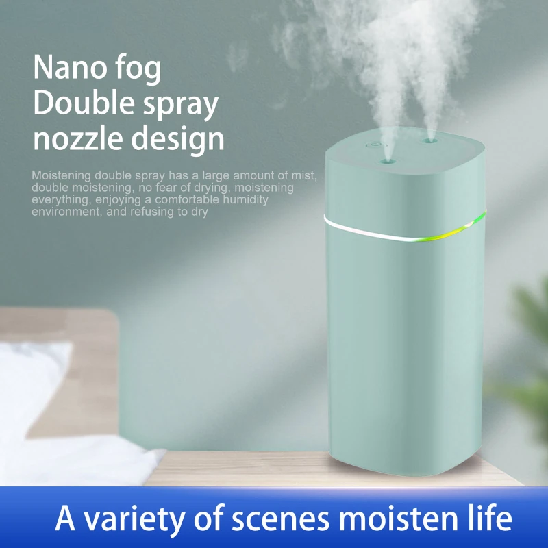 

400/600ml Air Humidifier USB Ultrasonic Aroma Essential Oil Diffuser Romantic Mini Cool Mist Maker Purifier for Bedroom Home Car