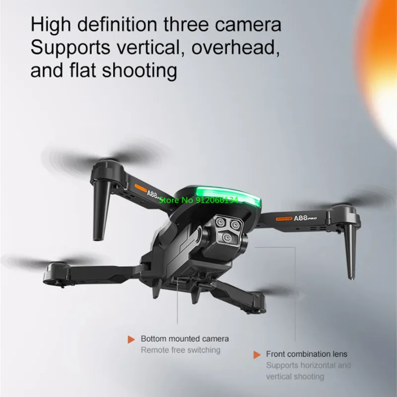 미니 휴대용 접이식 WIFI FPV RC 드론 4채널 8K HD 카메라 헤드리스 모드 트래젝토리 비행 3D 롤 라디오 컨트롤 쿼드콥터 장난감