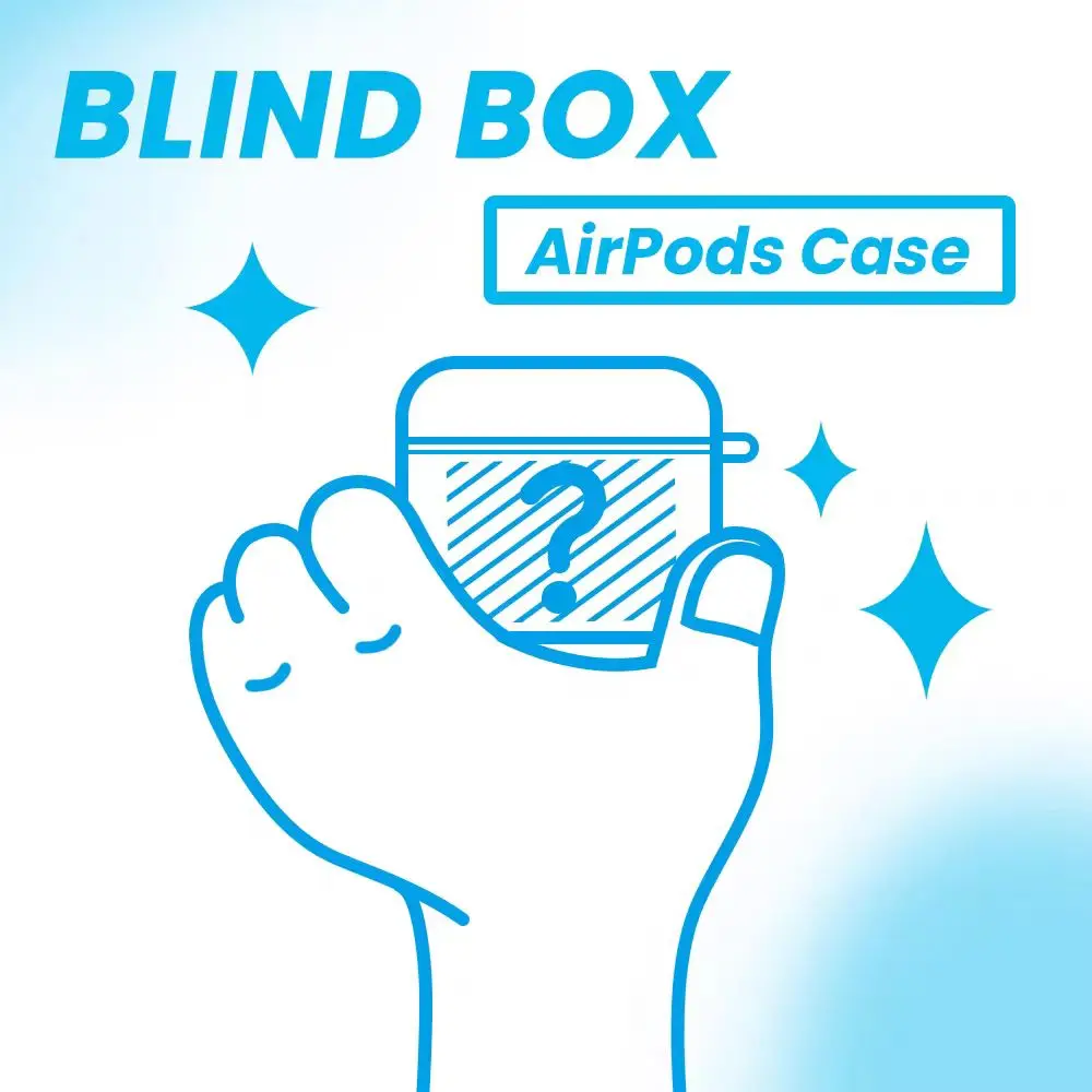 

AirPods/Huawei Free Buds Earphone case blind box 4pc random color and random model selection phobia surprise gift package