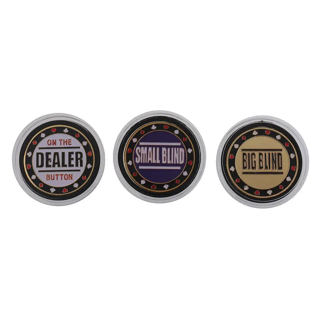 Poker Chips Set Poker Card Guard 1 Dealer 1 Small Blind Big Blind
