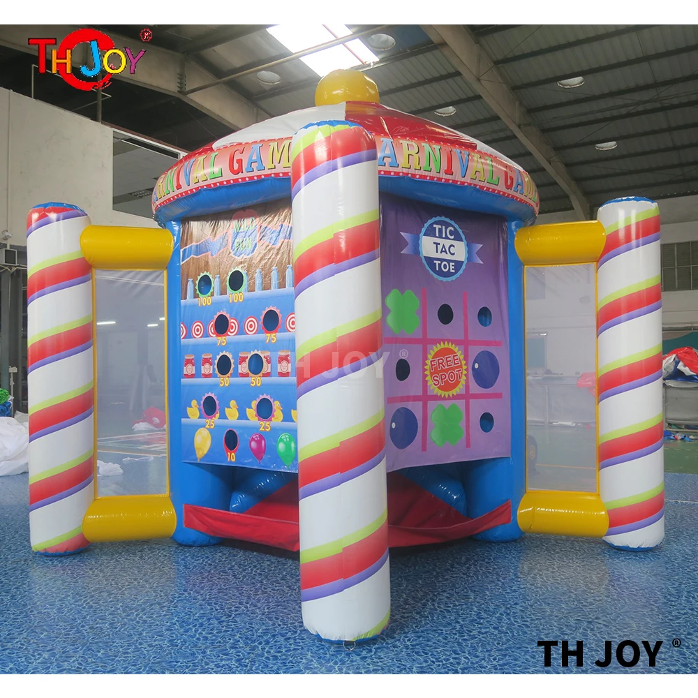 free shipping new games inflatable carnival game, new design 5 in 1 inflatable carnival sport game for children 6