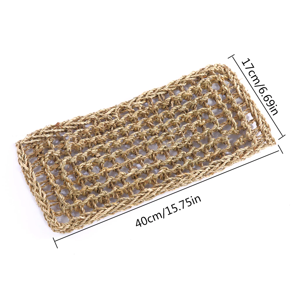 Reptile Lizard Hammock Hamster Reptile Grass Mat Pet Bed Seaweed Hammock Swing Pet Toy Hanging Bed Mat Hanging