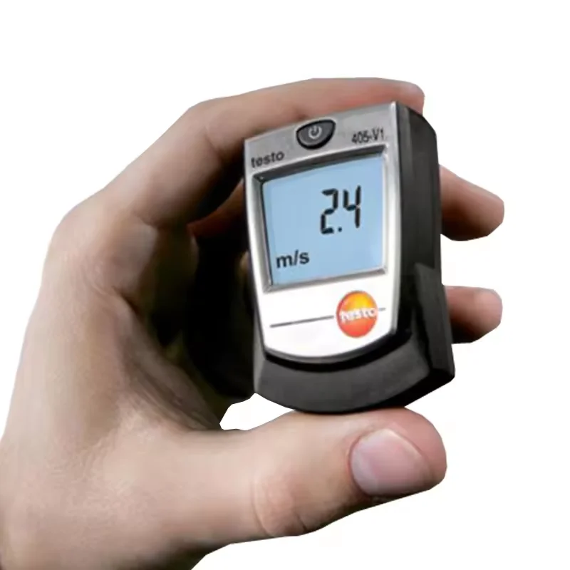 Testo 405-V1 덕트 홀더가 있는 열풍속계 미니 고정밀 디지털 공기/풍속량 속도 온도 측정기 테스터