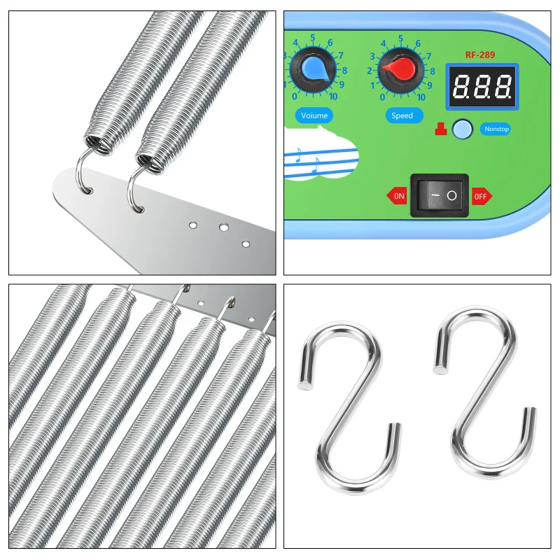 Electric Baby Swing Controller, Hanging Cradle, Adjustable Timer, Spring, Free Your Hands, DC 12V