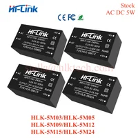 HLK-5M12 HLK-5M05 HLK-5M24 HLK-5M03 HLK-5M09 Hi-Link original 5W AC DC power module 220V to 3.3V/5V/9V/12V/15V/24V Switch CE FCC 1