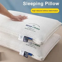3D Neck Pillow with High Elasticity and Non Collapse, Soft Neck Protection, Single Person Sleeping Pillow Hotel Home Bedding 1PC 1