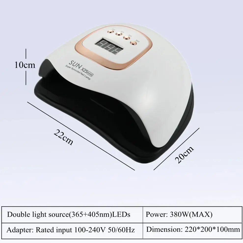 SUN X25 Max UV LED Nail Lamp For Fast Drying Gel Nail 81 LEDS Nail Dryer With Auto Sensor Professional Manicure Salon Tool 6