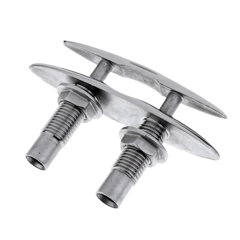 AndyMarine 316 Stainless Steel 5/6inch Pop Up Cleat Boat Accessories Save Space Mooring Dock Neat Cleat Marine Yacht Bollard 6
