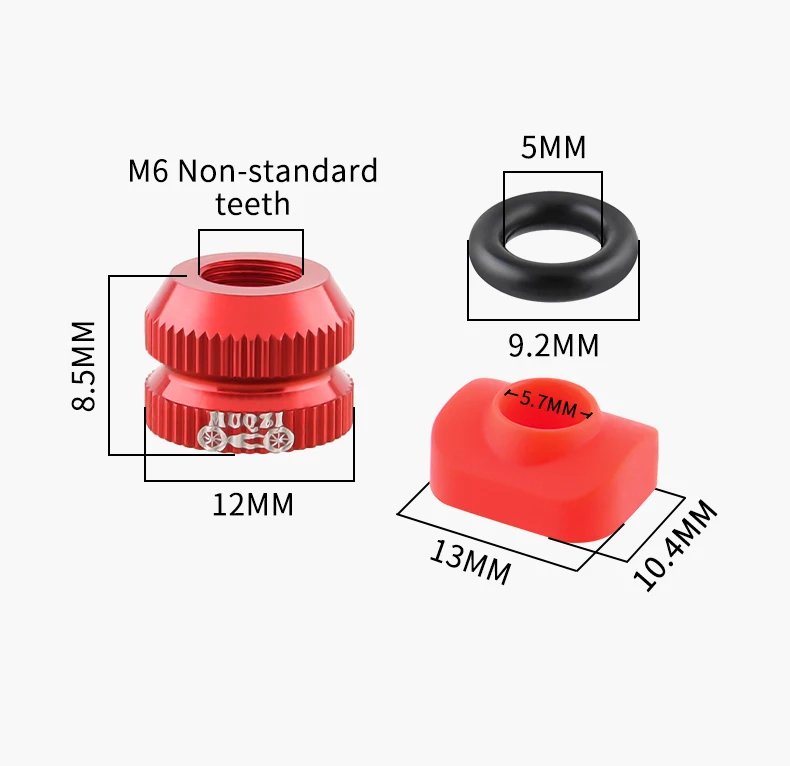Description Picture 3 of itemMUQZI 2PCS Tire Valve Nut MTB Road Bike Tubeless Rim Ultralight Aluminium Alloy Presta Valve Protection Screw Valve Fixed Washer