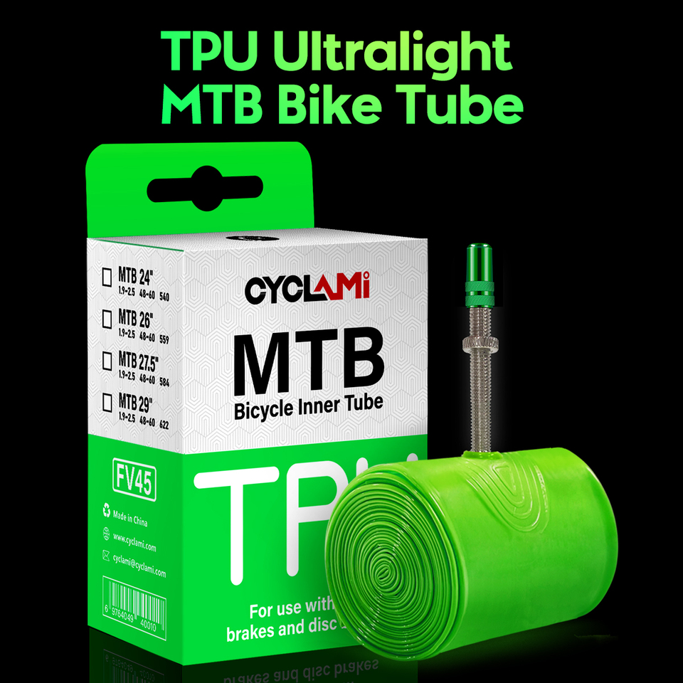Cyclami Ultralight Bike Inner Tube 26 27.5 29 Inches Mtb Bicycle Tpu Material Tire 45mm French Valve Super Light Anti-oxidation - Bicycle Inner Tube