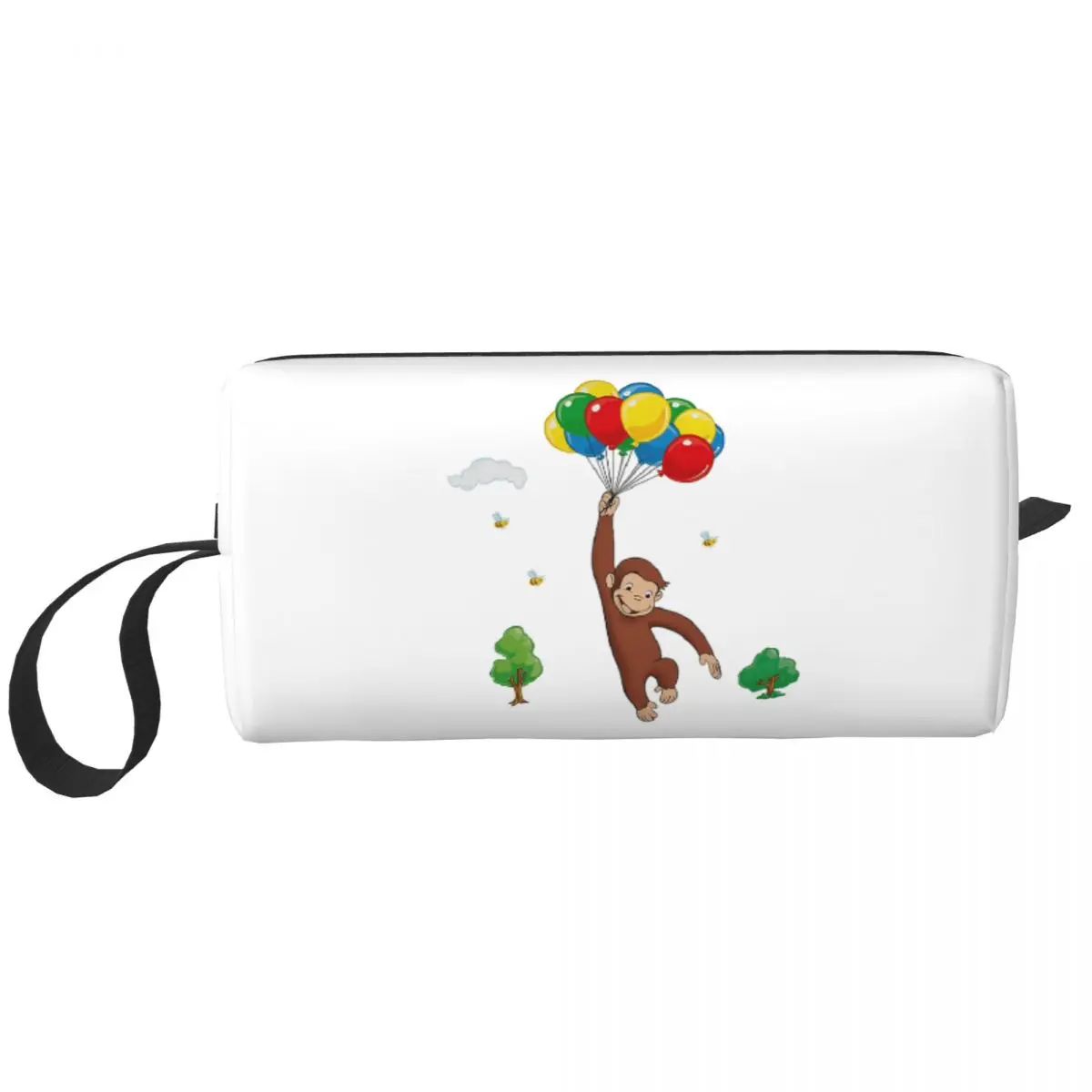 

Сумка для косметики с изображением коричневой обезьяны