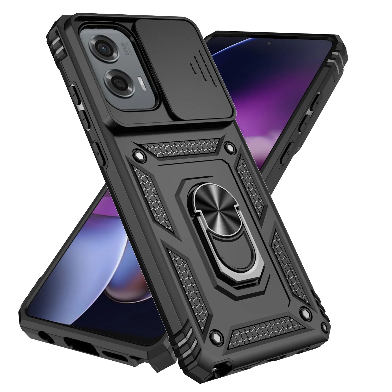 Shockproof Slide Camera Lens Case for Motorola Moto Edge & G Series