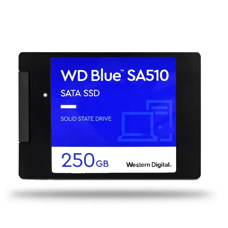 WD Western Data Blue SA510 250GB 2.5-inch SATA SSD with a
