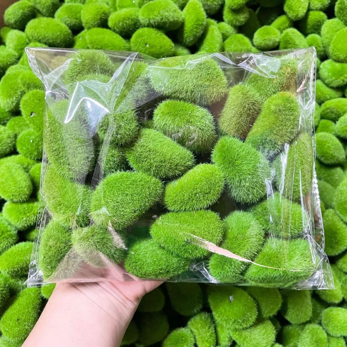 Artificial Moss Rocks for Home Garden Flower Pot Decoration Creative Crafts 10Pcs