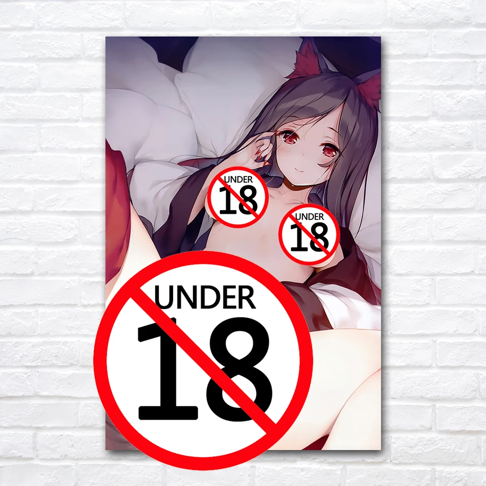 P-ster-de-Anime-de-chica-joven-desnuda-pintura-en-lienzo-de-dibujos-animados-sin-censurar.jpg