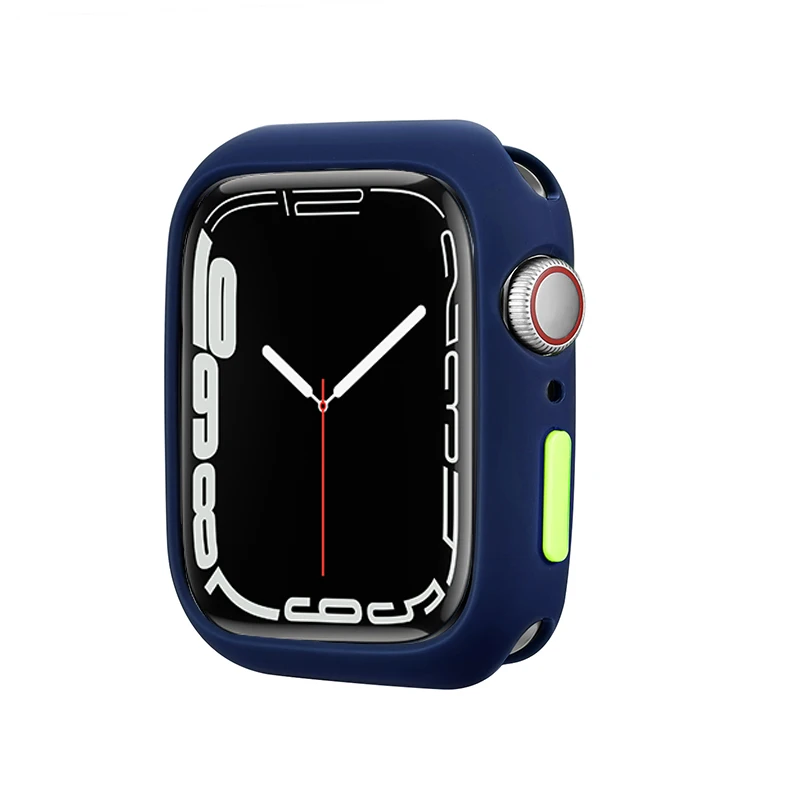 Colorful Soft Silicone Protective Case for Apple Watch - Stylish & Durable Bumper for Women