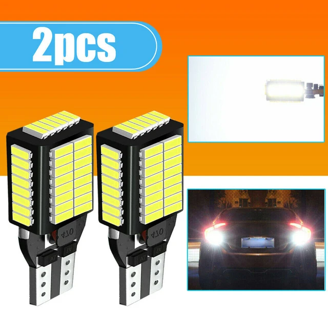 W16W T15 921 912 Led Super Bright White Canbus 12v Bulbs On Car Goods  Accessories Diode Lamps Red Back Up Reverse Light For Auto