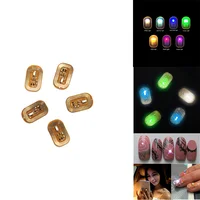 5Pcs NFC Flash Nail Sticker LED Bare Chip Intelligent Luminous Nail Lamp Nail Sticker Enhancement 1