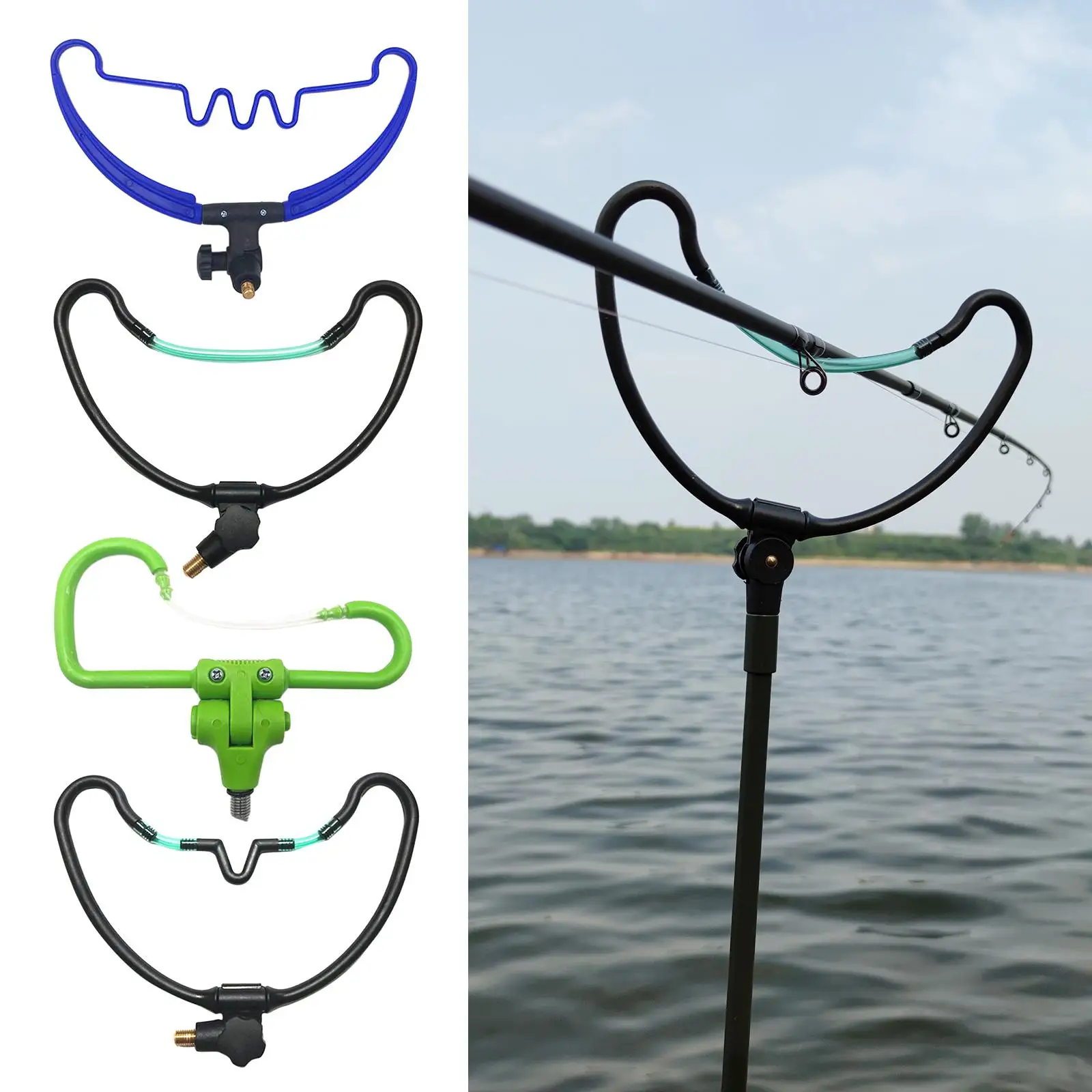 Fishing Rod Pole Holder Support Stand Bracket Ground Insert Fishing