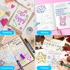 8-48Colors Metallic Color Outline Marker Pen Kawaii DIY Hand Account Graffiti Outline PenOffice Culture and Educational Supplies 5