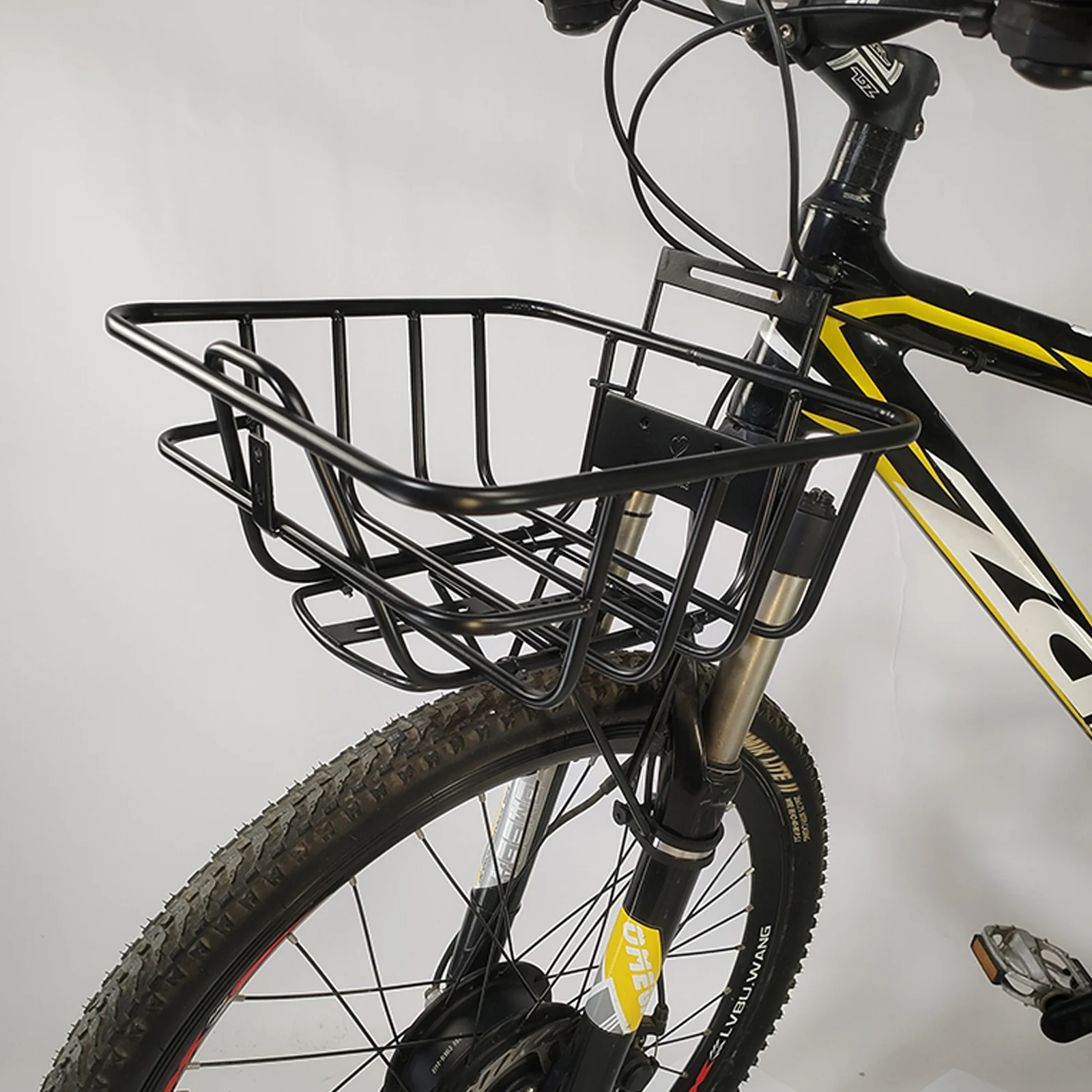 

Bicycle Universal Steel Front Shelf Mountain Bike Front Frame Shoulder Bascket Bag Frames For Front Carrier Bicycle Accessories
