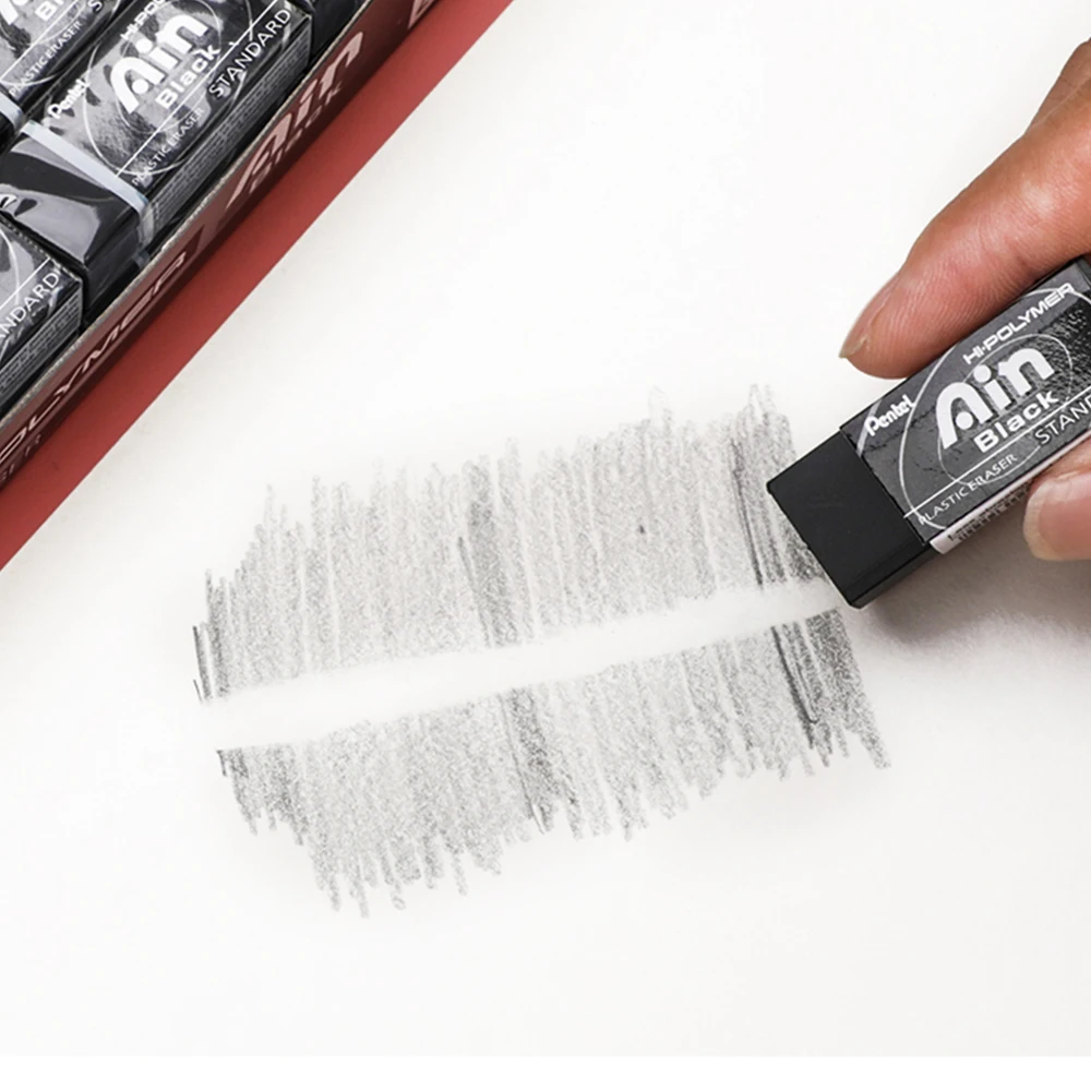6pcs Japan Pentel Pencil Eraser gli studenti della serie Ain non hanno tracce senza detriti schizzi artistici gomme da cancellare lucide cancelleria scolastica - immagine 2