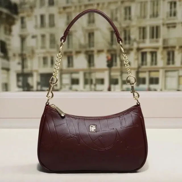 CH Women's Handbag Fashion Partition Durable Luxury Brand Fashion Large Capacity Bent Moon Bag Simple Shoulder Crossbody Bag 3