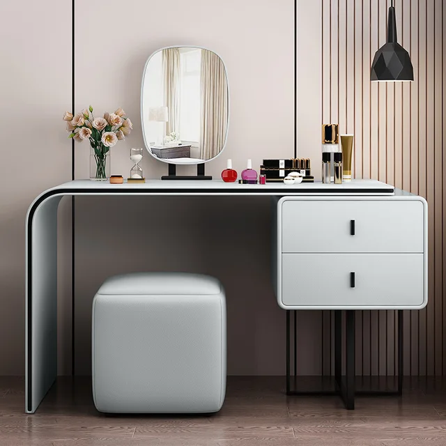 Modern Bedroom Dresser with Makeup Mirror