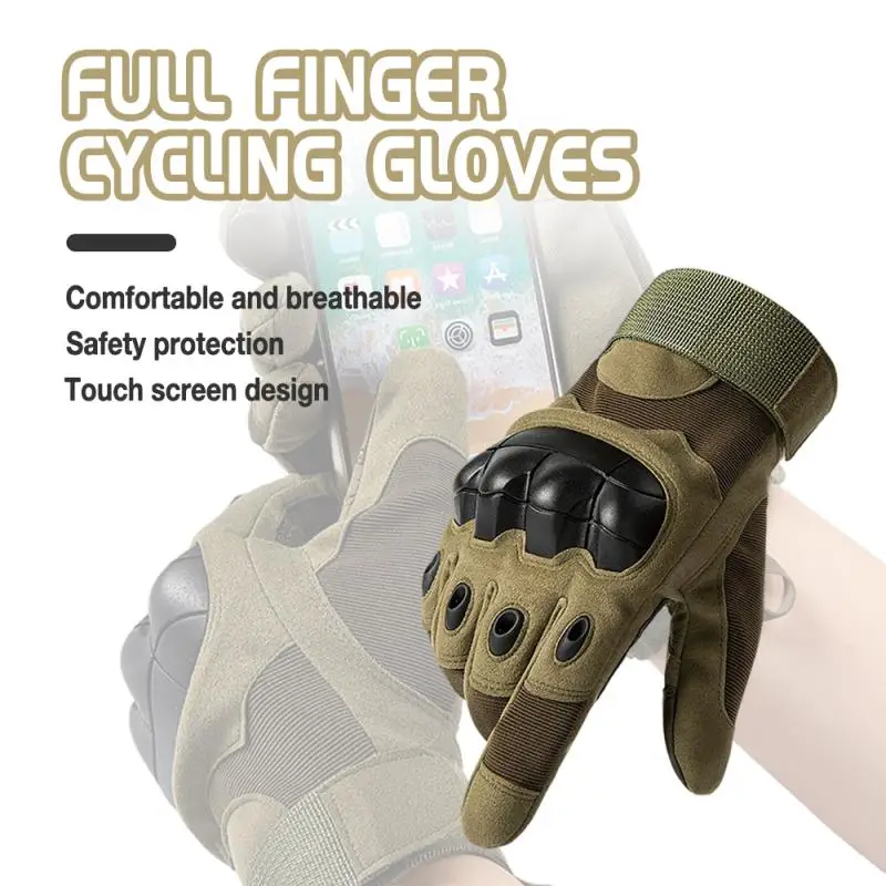 New 1 Pair Winter Warm Outdoor Sports Gloves Locomotive Military Fans Gloves Outdoor Tactical Gloves Riding Gloves 4