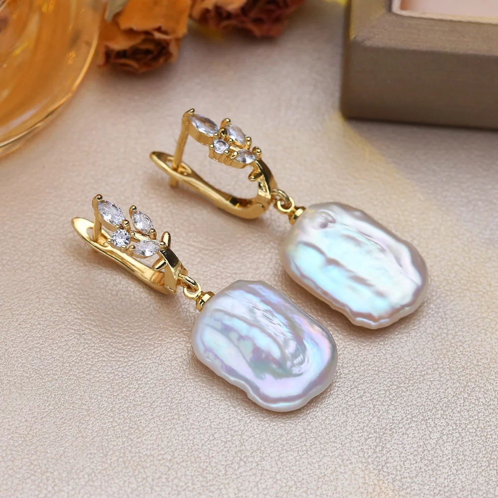 Elegant Freshwater Pearl Drop Earrings for Women - Long Pearl Jewelry Wholesale