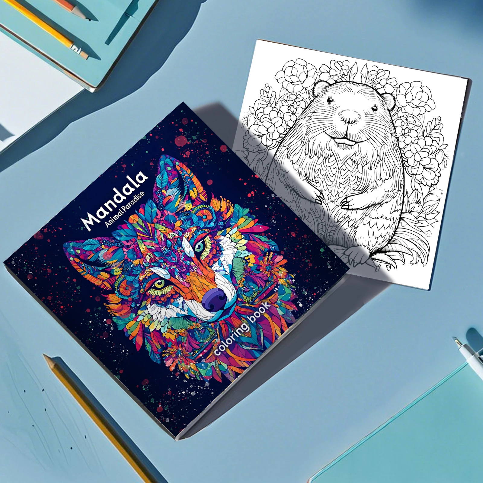 Mandala Animals Paradise Art Coloring Book 24 Page Gift For Birthday Party Relieve Stress Kill Time Graffiti Painting Drawing 5
