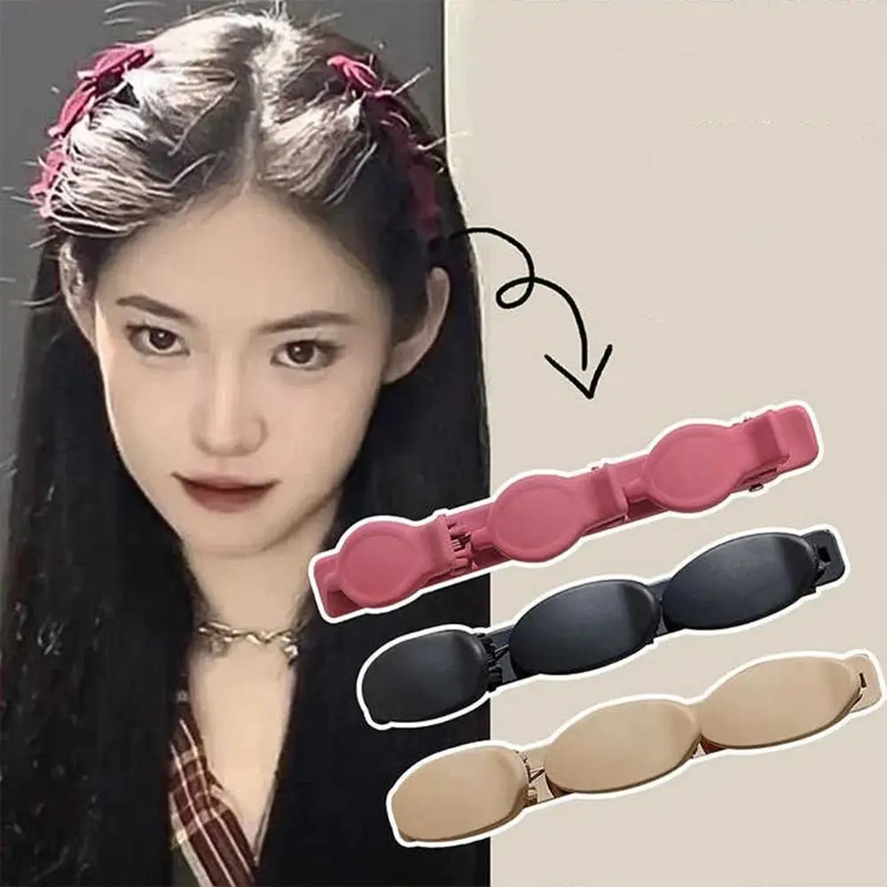 Side Barrettes Braided Hair Clip Cute Plastic Hairpin Duckbill Clip Headwear Korean Style Bangs Clip Daily 2pcs baby bow hairpins fabric fall winter kids hair accessories cute flower bangs side clips korean girls barrette