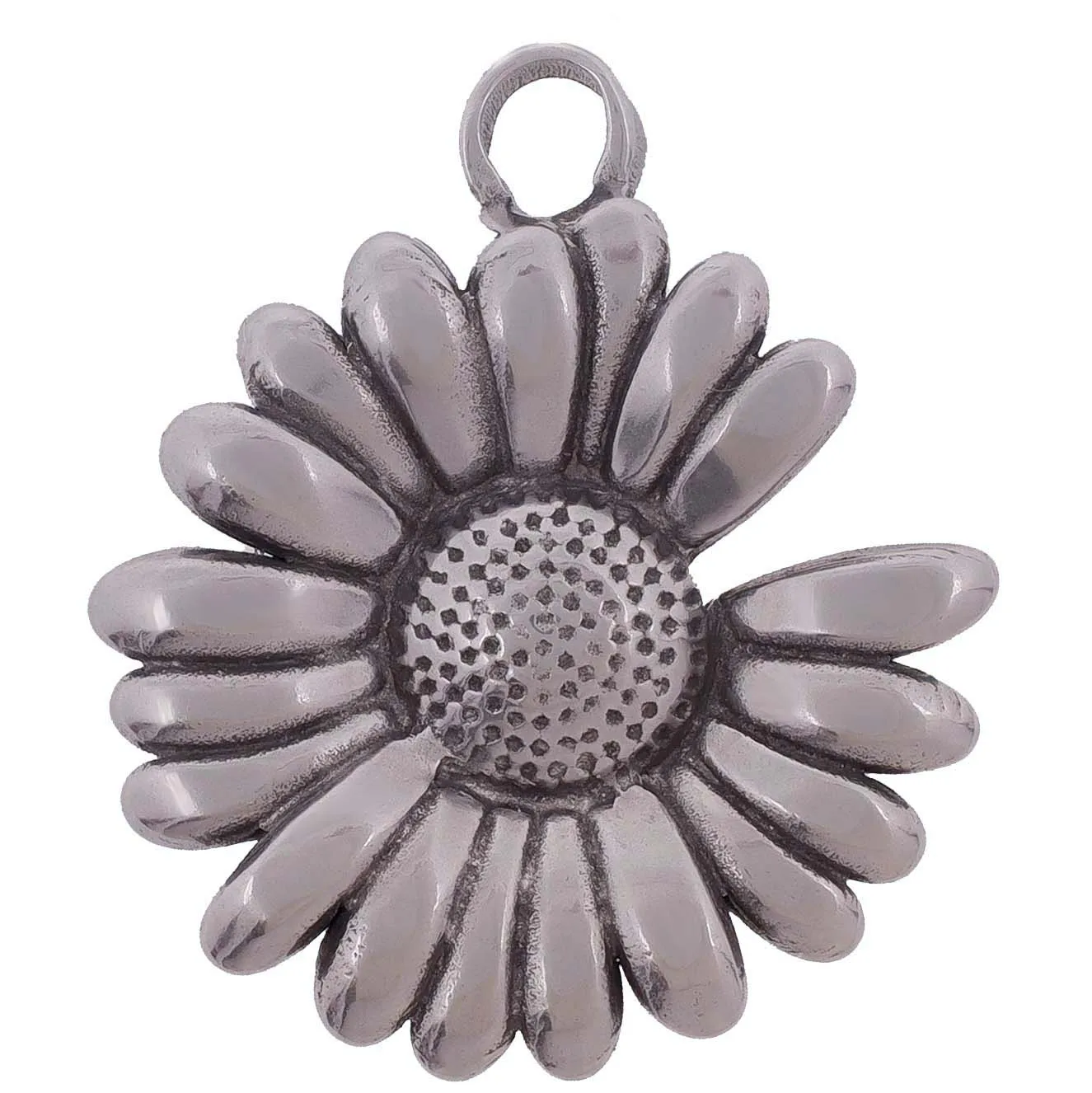 

Очаровательные Круглые Ювелирные изделия из нержавеющей стали с подсолнухом, ожерелье, браслет, подвеска в виде цветка, фурнитура «сделай сам», 2/10/100, 304