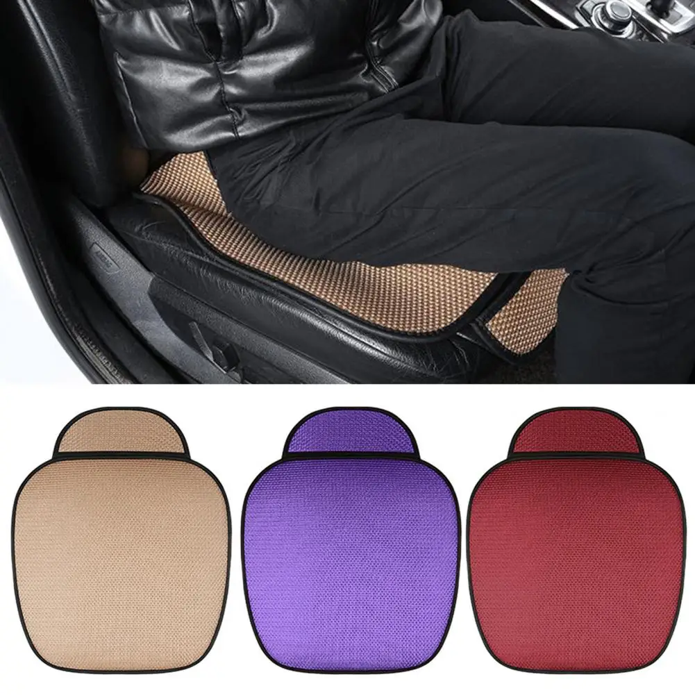 

Car Seat Pad Useful Comfortable Scratch-resistant Ice Silk Summer Seat Cushion Car Accessories