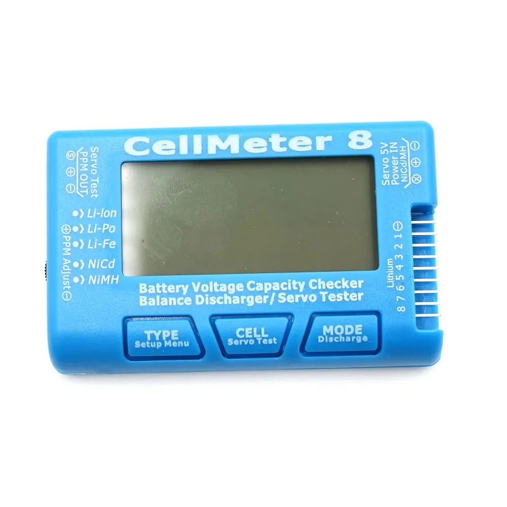 Фото ЖК цифровой измеритель емкости батареи CellMeter7 2-7S 4-7S /CellMeter8 2-8S 4-8S Серводвигатель LiPo Li-lon NiMH тестер батареи №4
