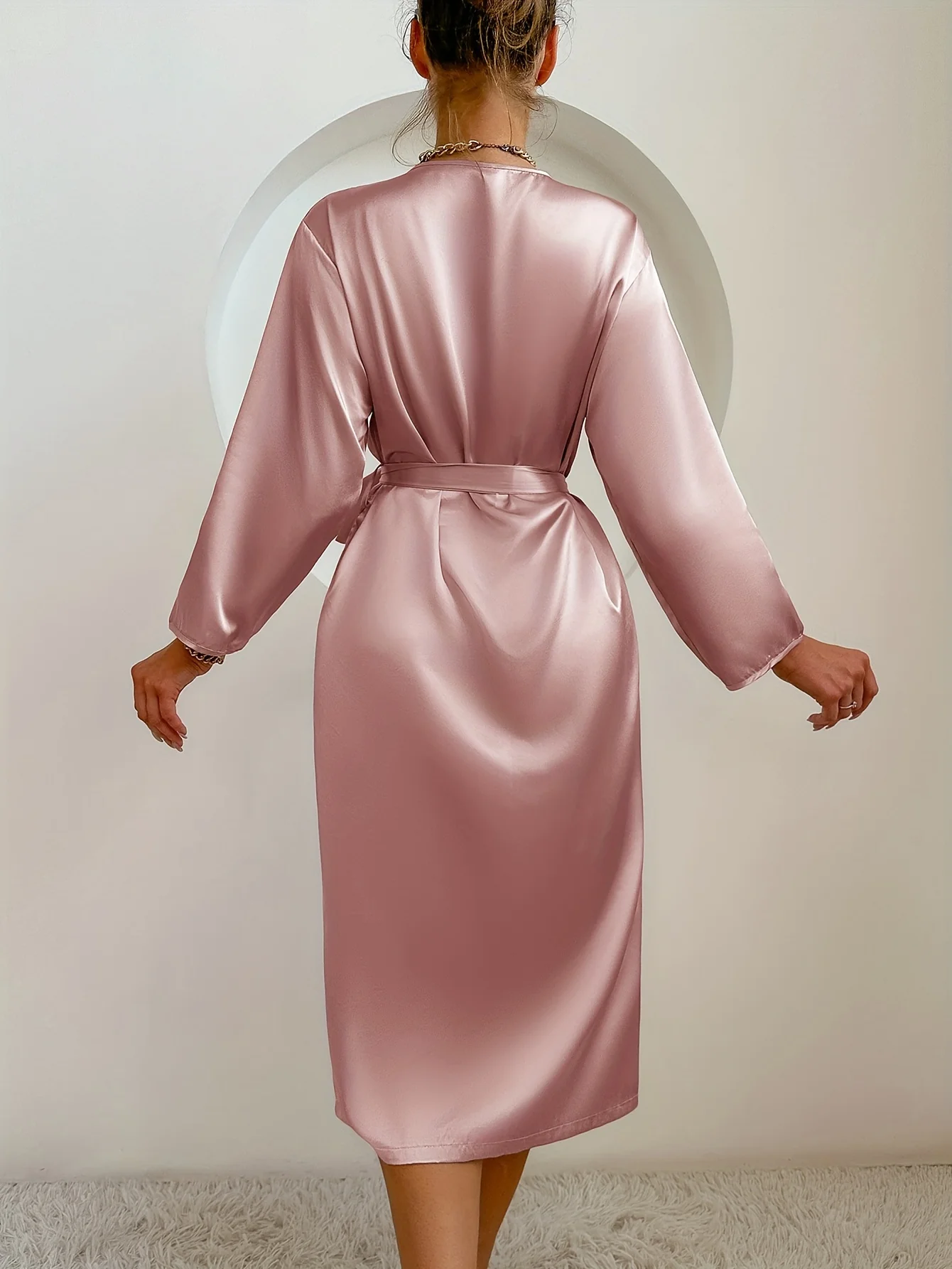 Womens Satin Robe