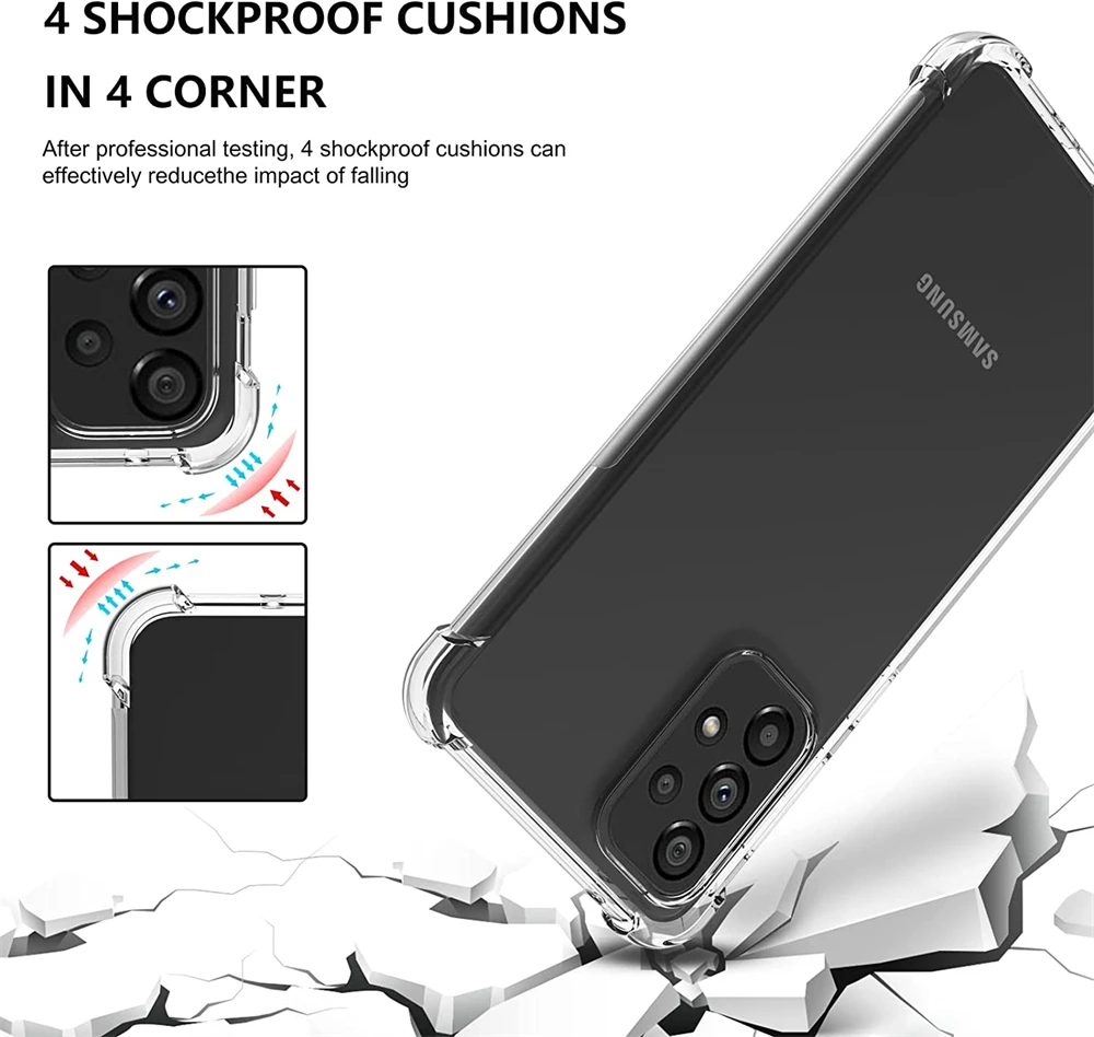 Durable Shockproof Clear Silicone Phone Case