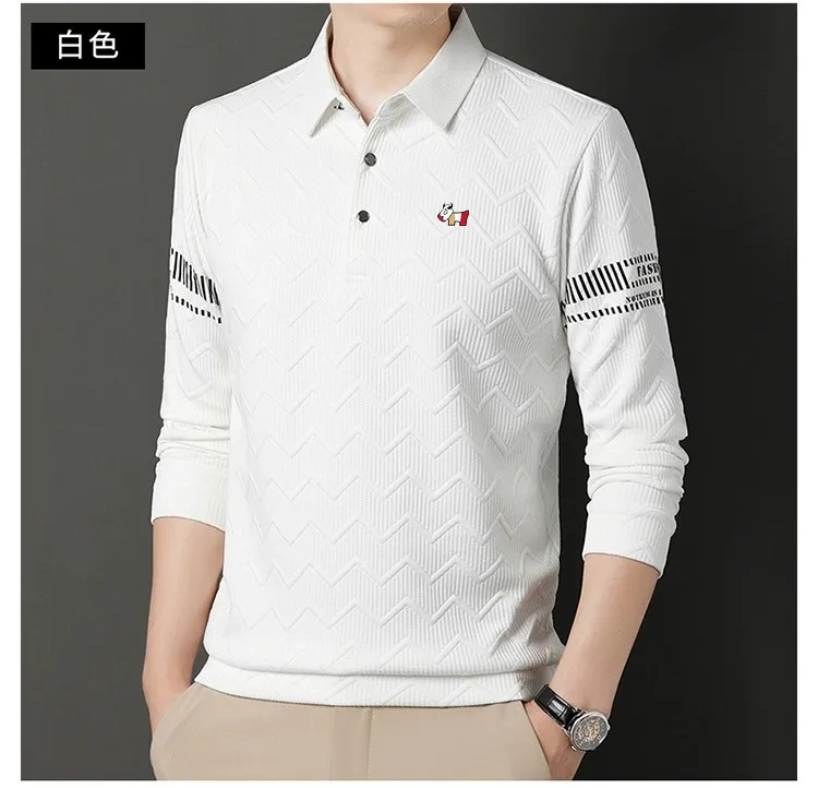 

남성 골프웨어 2024 Spring Men's Golf Clothing Men's Golf Tops Polo Top High Quality Loose Elastic Men's Tennis T-shirt 골프펜츠