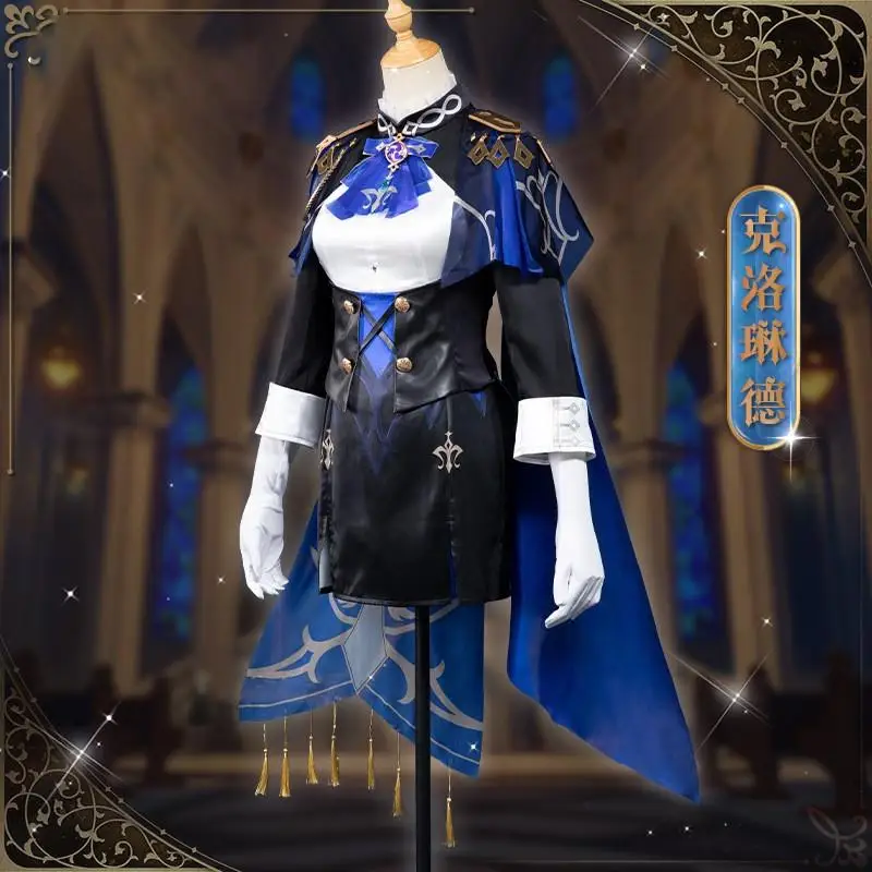 

New Genshin Impact Clorinde Cosplay Costume Fontaine Genshin Clorinde Cosplay Halloween Outfit Champion Duelist Uniforms Hat