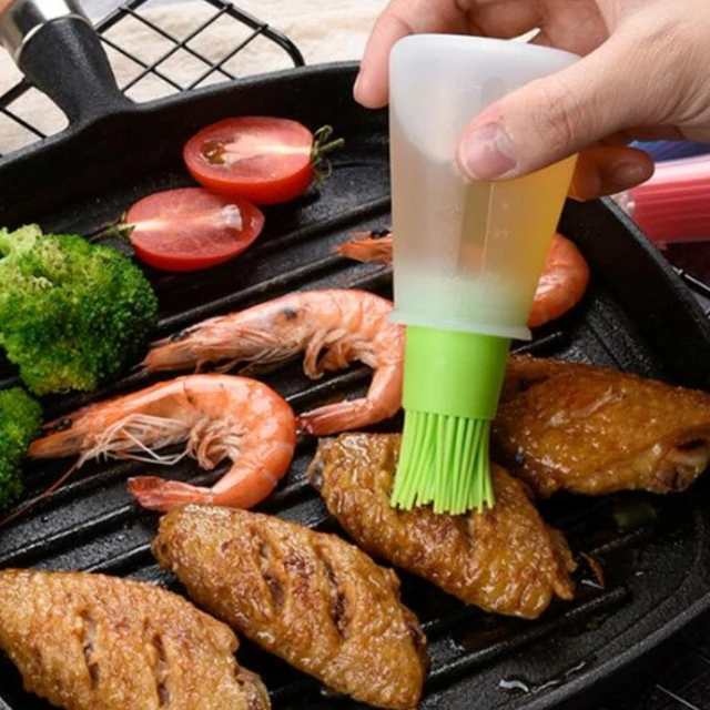 1 Db Hordozható Szilikon Olajpalack Kefe Grill Olajkefével Folyékony Olaj Tészta Konyhai Sütés Bbq Szerszám Konyha Szerszámok -Hoz - Image 3