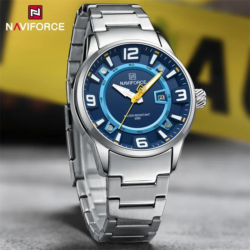 

NAVIFORCE Original Fashion Watches for Men Military Sports Calendar Clock Luxury Waterproof Quartz WristWatch Reloj Hombre 2024