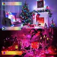 5/10/15M 5V 2812b LED String Light 2811 Smart WIFI Tuya App Control Outdoor Fairy Lights for Navidad Garland Holiday Party Decor - Image 4