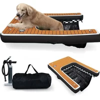 150cm Large Step  Inflatable Dog Water Ramp Dogs Up to 210 lbs Floating Non-Slip EVA Foam Platform for Pool, Boat, & Dock 2