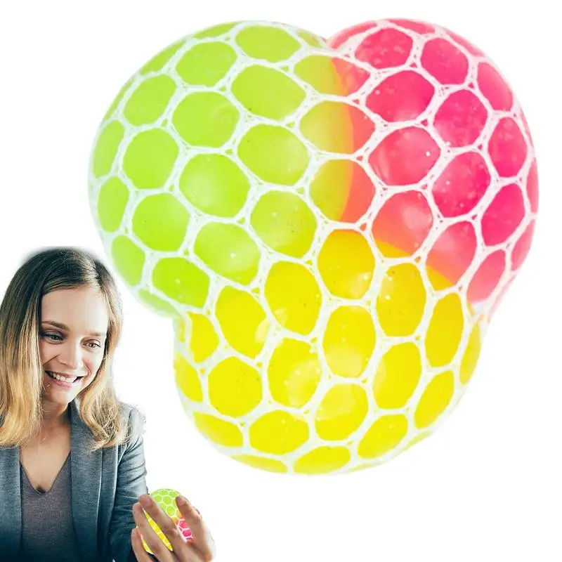

Stress Balls For Adults Three Colors Kids Squeeze Toys Grape Balls Decorative Soft TPR Fun Kids Toy For Adult Relatives Children