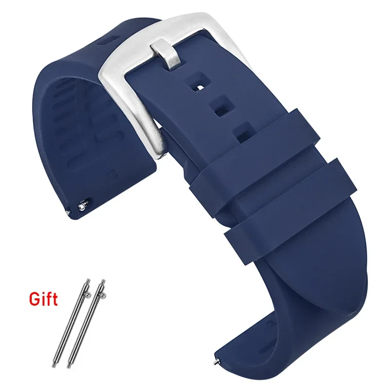 Universal Waterproof Silicone Quick Release Watch Strap