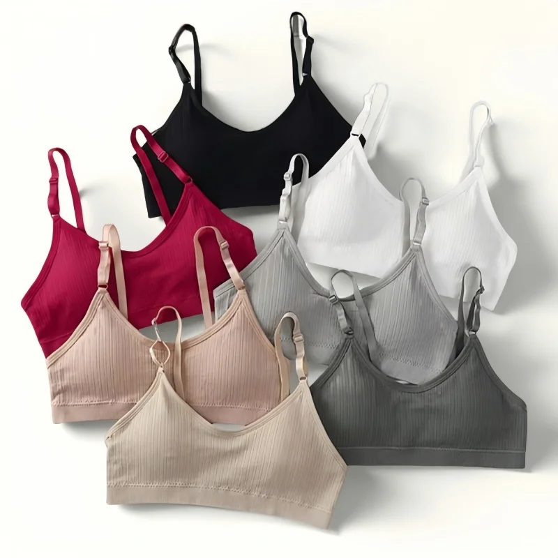 Comfort Tube Top Seamless Bras Women Small Cup Underwear Non-wire Bra Removable Pads Female Adjust Straps Lingerie Intimates